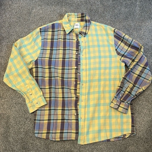 Mens Zara flannel button up - Picture 6 of 10